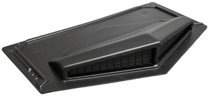 Odvetrávacia tvarovka T3 od spoločnosti S.H.TINY s.r.o. je čierna, hranatá plastová vetracia tvarovka s mriežkovým vzorom, určená na efektívne prúdenie vzduchu v plných strešných systémoch.