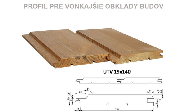 Palubovka UTV 19x140 mm