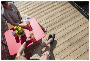 Terasová doska SHP 26x140 mm s bočnými úchytmi, kartáčovaná - ThermoWood®