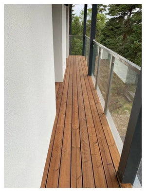 Terasová doska AntiSlip 26x117 mm, s bočnými úchytmi - ThermoWood®