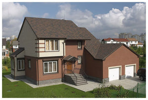 Asfaltový strešný šindeľ Katepal Rocky - medená hnedá