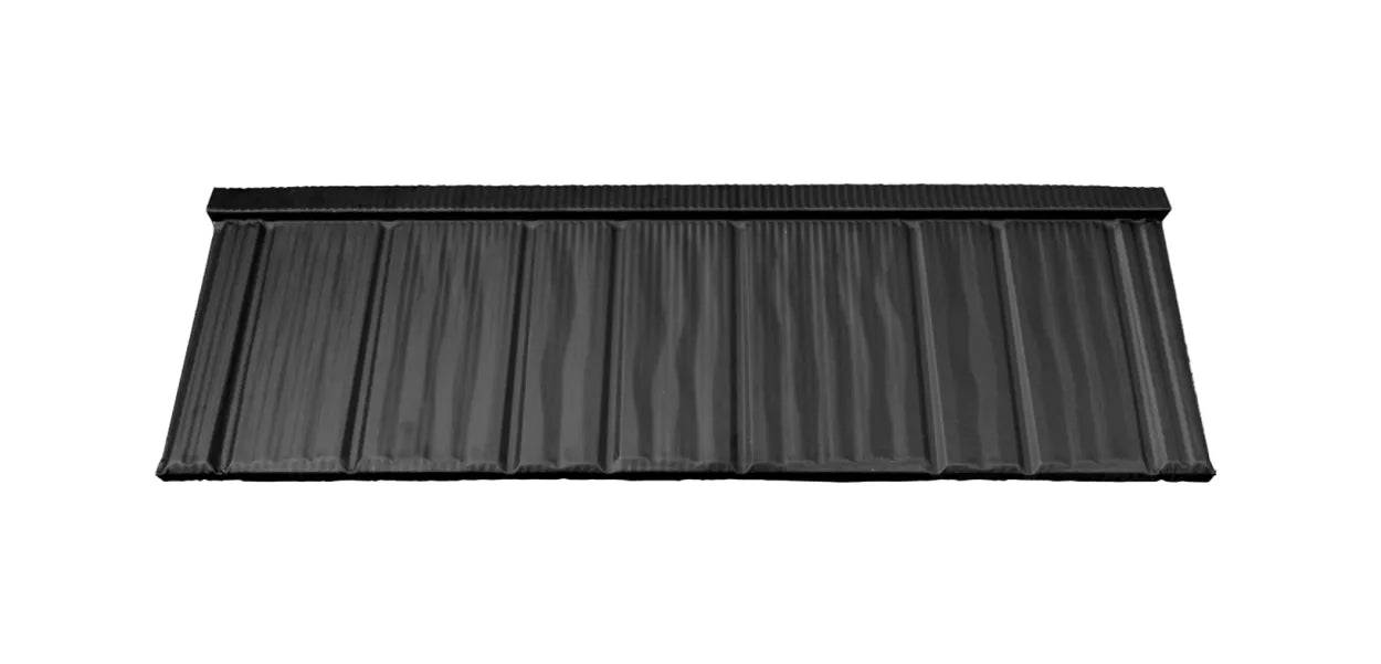Maloformátová plechová krytina Metrotile Ln Šindeľ - čierna hlboká (1 ks)