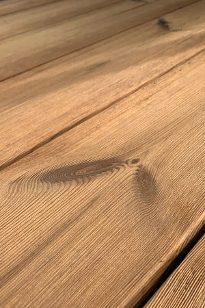 Terasová doska SHP 26x140 mm s bočnými úchytmi, kartáčovaná - ThermoWood®