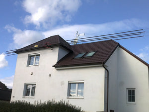 Plech na strechu Metrotile v hnedej farbe