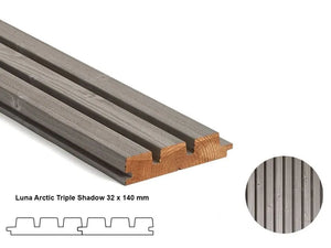 Drevený obklad TRIPLE "ARCTIC" 32x140 mm ThermoWood®