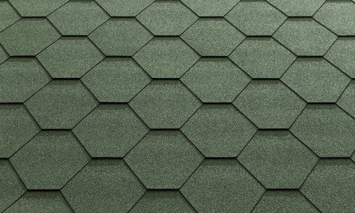 lahka krytina tvar hexagonal katepal classic kl zelena farba