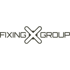 Logo so slovami FIXING GROUP veľkými písmenami, oddelenými veľkým X v strede.