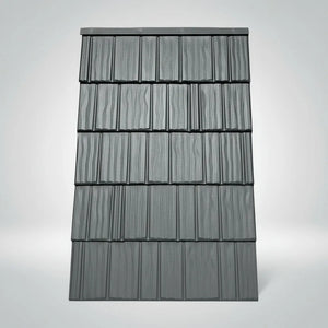 Maloformátová plechová krytina Metrotile Ln Šindeľ - sivo antracitová (1 ks)