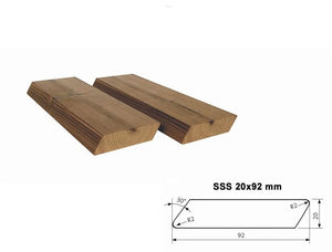 Drevený obklad rhombus SSS 20x92 mm ThermoWood®