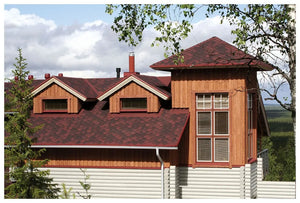 asfaltovy sindel cerveny hexagonal