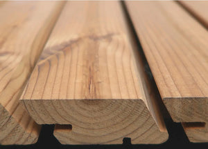 Drevený obklad rhombus TIGA SSS 26x68 mm ThermoWood® - skrytá montáž