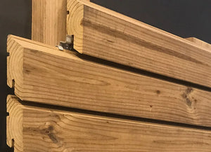 Drevený obklad rhombus TIGA SSS 26x68 mm ThermoWood® - skrytá montáž